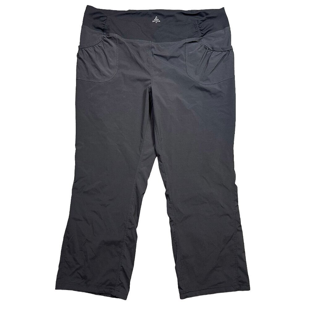 PrAna Women's Black Outdoor Hiking Gorpcore Travel Workout Pants Size 3X Plus